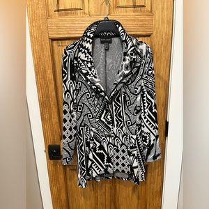 Frank Lyman fitted jacket. Black and white.